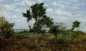 Eugene Boudin : Landscape near Honfleur III